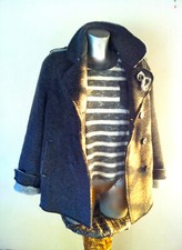 Completo Giacca e golfino Giaccone donna 50% Lana Grigio tg 44