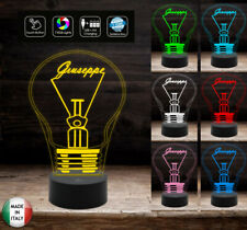  Idea regalo LAMPADINA con nome Lampada led 7 colori da comodino o scrivania
