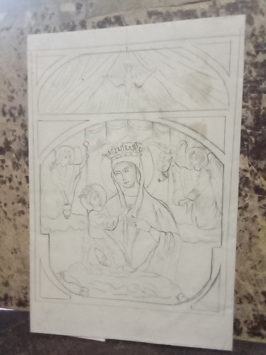 Disegno antico madonna con - antico,