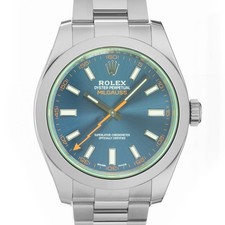 Rolex milgauss 116400gv blue - rolex, z-blue