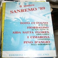 Sanremo 89 - Spartiti Musicali