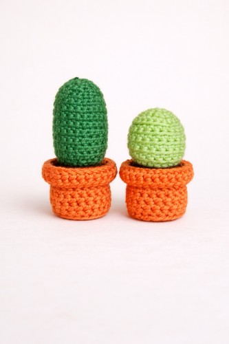 Cactus amigurumi uncinetto