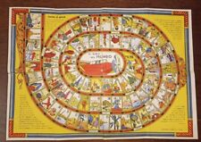 7427 GIOCO DI PERCORSO -  IL GIRO DEL MONDO CASA EDITRICE CARROCCIO 1940 circa