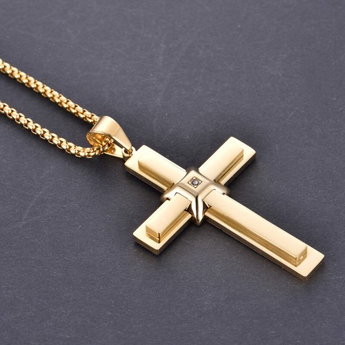 Collana uomo grande - oro, lucido