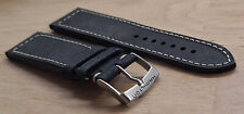 HAMILTON CINTURINO IN PELLE WATCH BLACK LEATHER STRAP mm.22 + BUCKLE