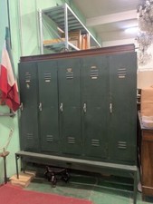 Originale mobile spogliatoio militare industrial chic design in acciaio lacca...