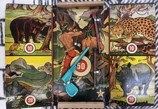 Giocattolo vintage La caccia grossa 50' 60' Milano Pistola Tiro al bersaglio