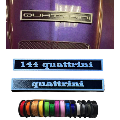 Quattrini targhetta posteriore - targhetta,