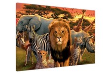 Poster animali safari africani