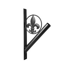Portabandiera Palo – Rustico Fleur de Lis Supporto Staffa Ferro Decorazione Parete Esterno