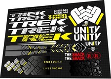 TREK MADONE 6.9 SSL Lancia Armstrong Unity Nero SET DECALCOMANIE