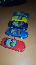 Set 5 Auto Modellino Decappottabili BMW, Porsche,Mazda E Merded