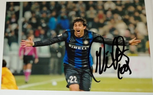 Autografo diego milito - milito, foto