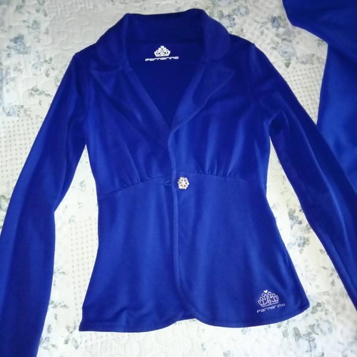 Giacca felpa blu fornarina - blu,