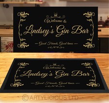 Personalised Gin Bar gold