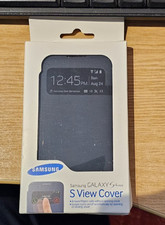 Custodia flip originale ORIGINALE Samsung Galaxy S4 Mini S View | Nera. Nuovo con scatola