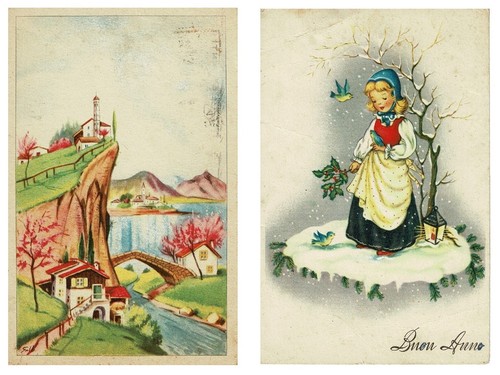 Vintage cartoline tematiche - vintage,