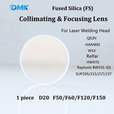 D20 Laser Collimator Focus Lens Quarzo Fuso per Pistola Saldatura Laser QILIN WSX SUP