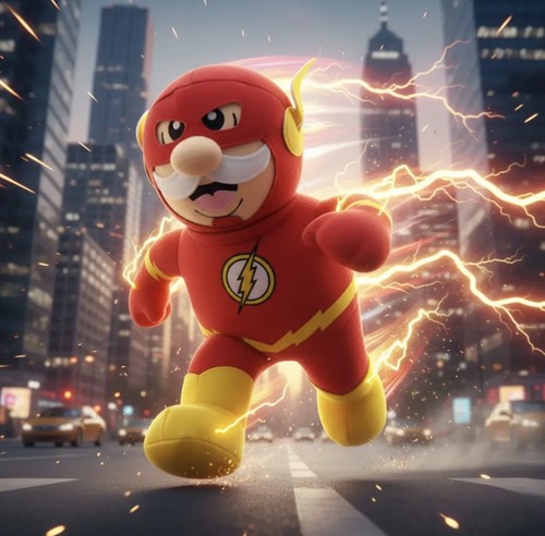 Simili the flash peluche - the,