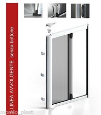 ZANZARIERA A RULLO LATERALE  MOLLA ORIZZONTALE  SU MISURA GUIDA A TERRA RIBALTA