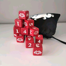 Set 12 Dadi da 6 (d6) griffati