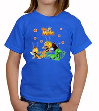 T-SHIRT APE MAYA E  WILLY CARTONE ANIMATO 3D BAMBINI MAN. CORTA TUTTE LE TAGLIE