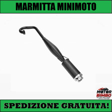 Marmitta Scarico Minimoto 49cc – Tubo di Scarico con Silenziatore Mono per Moto