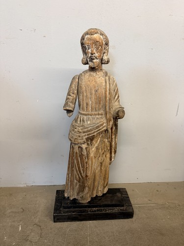 Antica scultura legno san - scultura,