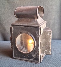 Antica Lanterna Da automobile Marta Torino Inizio '900 A Candela Da Collezione 