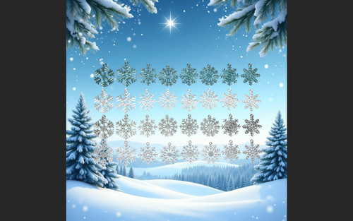 Ornamenti fiocco neve - ornamenti, di