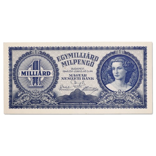 Hongrie billet 1 milliard - hongrie,