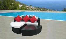 DIVANO IN RATTAN PENISOLA