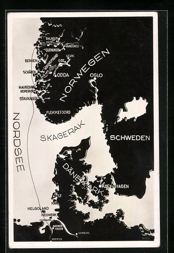 Oslo mappa viaggio in - ak, mappa,