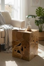 Tavolino in mosaico di legno -