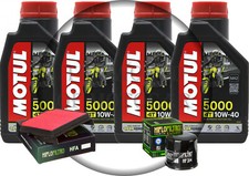 KIT TAGLIANDO HONDA VARADERO 1000 MOTUL 5000 10W40 FILTRO OLIO ARIA 03 AL 13