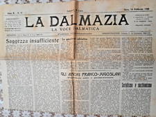 1920  ZARA  - LA DALMAZIA -  LA VOCE DALMATICA  VEDI