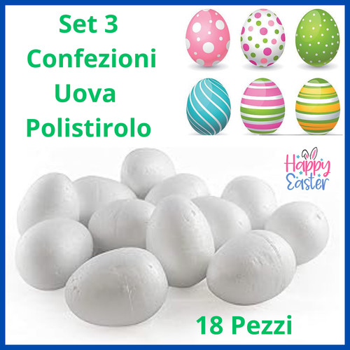 Set uova polistirolo - uova, in