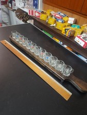 Originale set n°12 bicchierini Shottini base legno Porta chupito o cicchetto