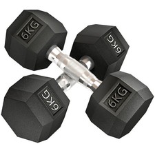 HOMCOM Set 2 Manubri da 6 kg