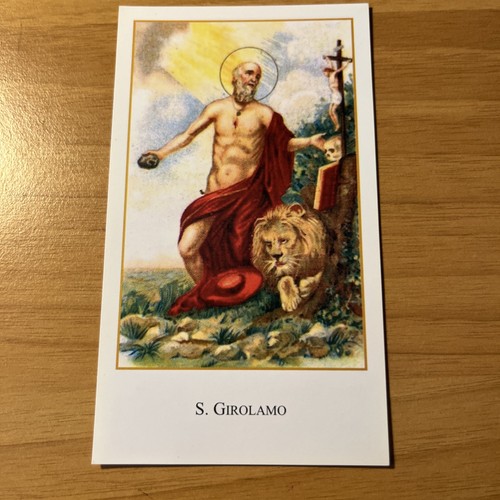 Figurina santino con preghiera - santino,