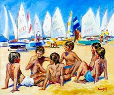 F Guey (Europe,20C) oil painting 136441