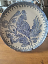 Piatto In Ceramica Con Gallo