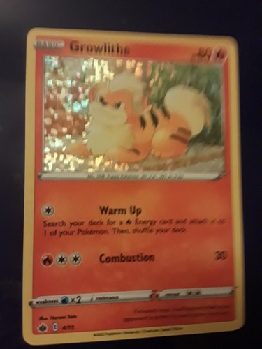 Carta pokemon growlithe - carta,