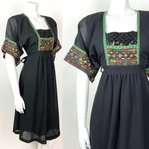 Abito boho vintage anni 70 - abito,