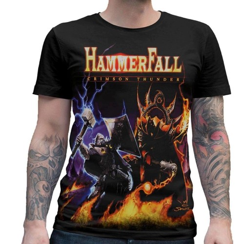 Maglietta hammerfall crimson - hammerfall,