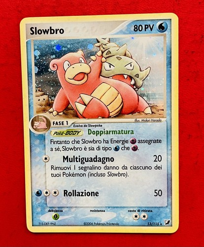 Lotto carte pokemon slowbro - carte,