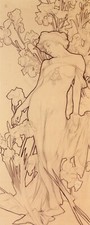 Iris by Alphonse Mucha Giclee