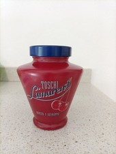 Barattolo Amarena TOSCHI vuoto in vetro con tappo - Originale Vintage