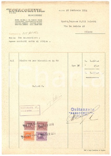 1954 milano via bigli - via, 4
