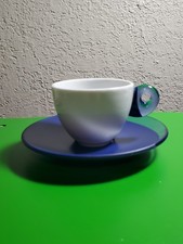 Guzzini "Feeling" Espresso Demitasse Set 6 Tazze e Piattini e Crema Abbinata MIB